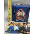 TIN Commemorative of royal wedding Prince Charles and Princess Diana+ a unused post card tin