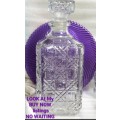 STUNNING Glass Decanter+Stopper Quality Hob cut 910grams Avaiable 2LOOK At All My BUY NOW*NO WAITING