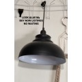 Enamel ceiling light black  and white interior Look At My BUY NOW listings NO WAITING