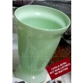 Vase Glass Green*Flowers not included* LOOK At My BUY NOW listings NO WAITING