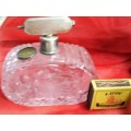 1920s ROYAL BRIERLEY ROSE CUT GLASS CRYSTAL PERFUME ATOMISER*No Pump LOOK At My BUY NOW * NO WAIT