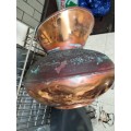 COPPER VASE*!GORGEOUS!!*Distressed Patina dings No handle LOOK At My BUY NOW LISTINGS NO WAITING