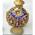 PERFUME bottle - Czechoslovakia *STUNNING* work of Art Rhinestone crystal embellished Hand made*LOOK
