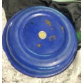 Vintages ENAMEL Dish cobolt blue has some depth LOOK My BUY NOW LISTINGS NO WAITING