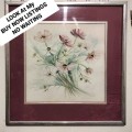 1  Water Colour artist signed Glass  Metal frame READ see picss  LOOK at My BUY NOW items NO WAITING