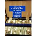 GORGEOUS Quality 6 TEA SPOONS+ Sugar Nips*EPNS SHEFFIELD*LOOK At My BUY NOW LISTINGS NO WAITING
