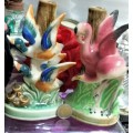 Table Lamps - 2 Table lamps Figurine 1 has 2 Flying Ducks on +1 has Flamingo on