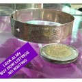 Stamped SILVER bangle* Lovely for the collector*Lovely Gift