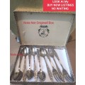 9item*6TEASPOONS+3CAKE FORKS -Novalux Holland 6 Tea Spoons +3Cake forks+Dutch Box*Box not originall