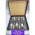 Boxed set  6 Cake Forks EPNS LOOK At My BUY NOW LISTINGS NO WAITING