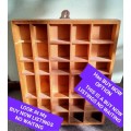 PRINTER TRAY- 30 spaces OLD WOOD SHOWS WARE LOOK At My BUY NOW LISTINGS NO WAITING