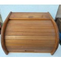 Vintage Bread Box Roll Top Wood TLC required  LOOK At My BUY NOW NO WAITING