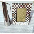 JUG SWEDEN GABIS Stainless*Art Deco style+Frame mirror+M O PEARL tilesLOOK At My BUY NOW *NO Waiting