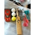 Toys 12* Ferrari F50 9721 Die Cast Car+Darts+Golf balls+Mini ICC cricket bat2003
