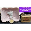 PinTray Lady Silouett white on Pink  LOOK At  My*BUY NOW LISTINGS*NO WAITING