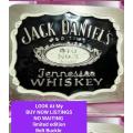 Belt BUCKLE+ Tin empty JACK DANIELS OLD TIME No.7 TENNESSEE WHISKEY 2COLOUR ENAMEL SILVER TONE METAL