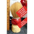 Vintage Shaving Brush Multi colour distressed* LOOK At My BUY NOW LISTINGS NO WAITING