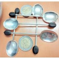 1939 Sterling Silver Hallmarked 5*Tea Spoons Coffee Bean Tops LOOK At My BUY NOW LISTINGS NO WAITING
