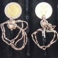 Necklace 18KGP*stamp on Chain balepearl inside*Key Cage 18 KGP* LOOK At My BUY NOW *NO WAITING