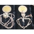 Necklace 18KGP*stamp on Chain balepearl inside*Key Cage 18 KGP* LOOK At My BUY NOW *NO WAITING