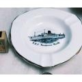 Ship Ashtray ceramics Ocean liner  Souvenir R M S Pendenise Castle Salisbury China made in England