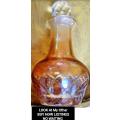 Perfume - Crystal cut glass diamond cut Bottle + Faceted cut glass Stopper SHINES