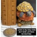 Pill Box lift of lid Tortoise Totem Pole small composite