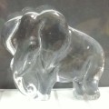 Paperweight  Glass clear ELEPHANT