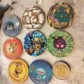 7 Pokémon Tazos + 1 other from another collection to yours