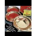 5 Gilt plated Coasters LOOK At My BUY NOW Items NO WAITING