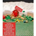 LEGO 2base plates on hardBoard+Barn+odds LOOKatMy BUY NOW items NO WAITING