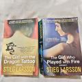 Book 2 used - Author Stieg Larsson - The Girl with the Dragon TATTOO+The Girl who Played with Fire