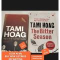 2 Books  USED -Author TAMI HOAG Kill the messenger+ The bitter season Soft cover