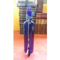 LARGE 30CM COBALT BLUE BOTTLE FOR USE IN YOUR VINTAGE WEDDING DECOR OR BEACH THEMED ROOM