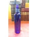LARGE 30CM COBALT BLUE BOTTLE FOR USE IN YOUR VINTAGE WEDDING DECOR OR BEACH THEMED ROOM