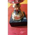 LARGE HEAVY MARBLE BASE TROPHY CUP