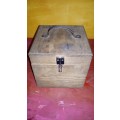 VELVET LINED WOODEN DYNAMITE BOX WITH LATCH