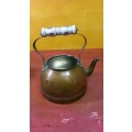 BEAUTIFUL COPPER KETTLE WITH CERAMIC HANDLE, NO LID