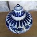 Unmark porcelain pot with lid