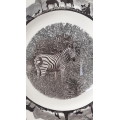 Rare 1940's Wedgwood Kruger Park  large commemorative wall plate -Zebra