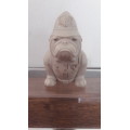 Collectible John Biccard sculpture " Bobby " Bulldog Policeman circa 1970's/80's