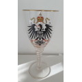 Antique German presentation goblet with Imperial Eagle crest circa 1910