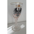 Antique German presentation goblet with Imperial Eagle crest circa 1910