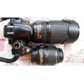 NIKON D 5000  + 18 - 55 mm DX VR lens and 70 - 300 ED VR mm lens