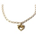 Stunning solid 9ct gold bracelet with dolphin pendant- 19cm