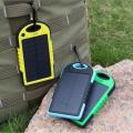 Power Bank 5000mAh Water Resistant with LED light - Solar powered