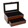 HOUTBOKS Wooden Watch Box For Men, 22 Slot Luxury Classic Design Display Case Unboxed