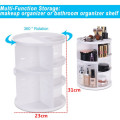 360-Degree Rotating Makeup Organizer Adjustable Multi-Function Cosmetic Storage Box Unboxed