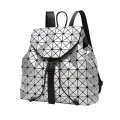 *LOCAL STOCK* Women Fashion Travel Geometric Backpack-Silver