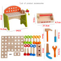 Childrens Wooden Table Top Work Bench Toy Unboxed